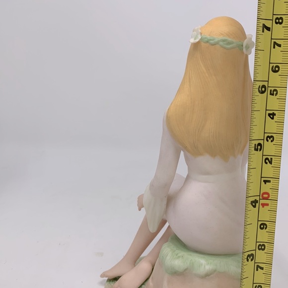 Vintage Laszlo Ispanky Figurine SPRING Lady Girl Four Seasons Porcelain Fairy - Picture 7 of 9